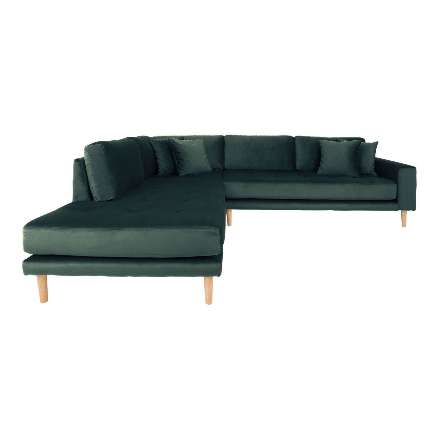 Lido Corner Sofa mit offenem Ende Grün, links