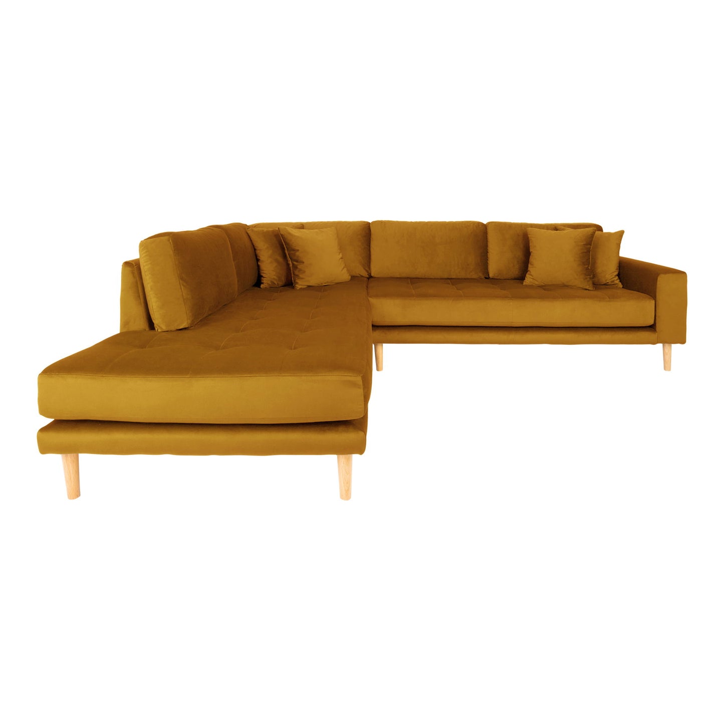 Lido Corner Sofa offenes Ende Senfgelb, links