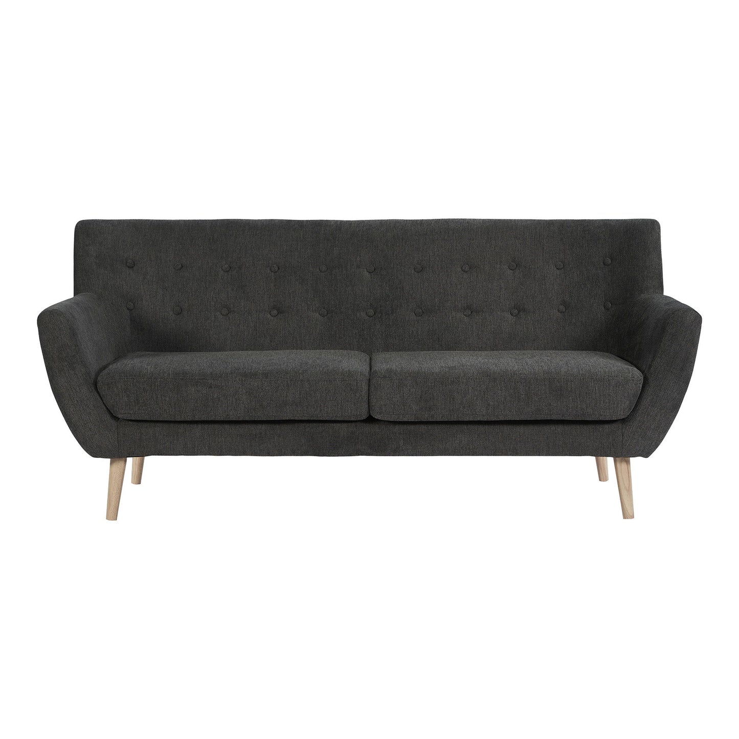 Monte 3 Personen Sofa Dunkelgrau