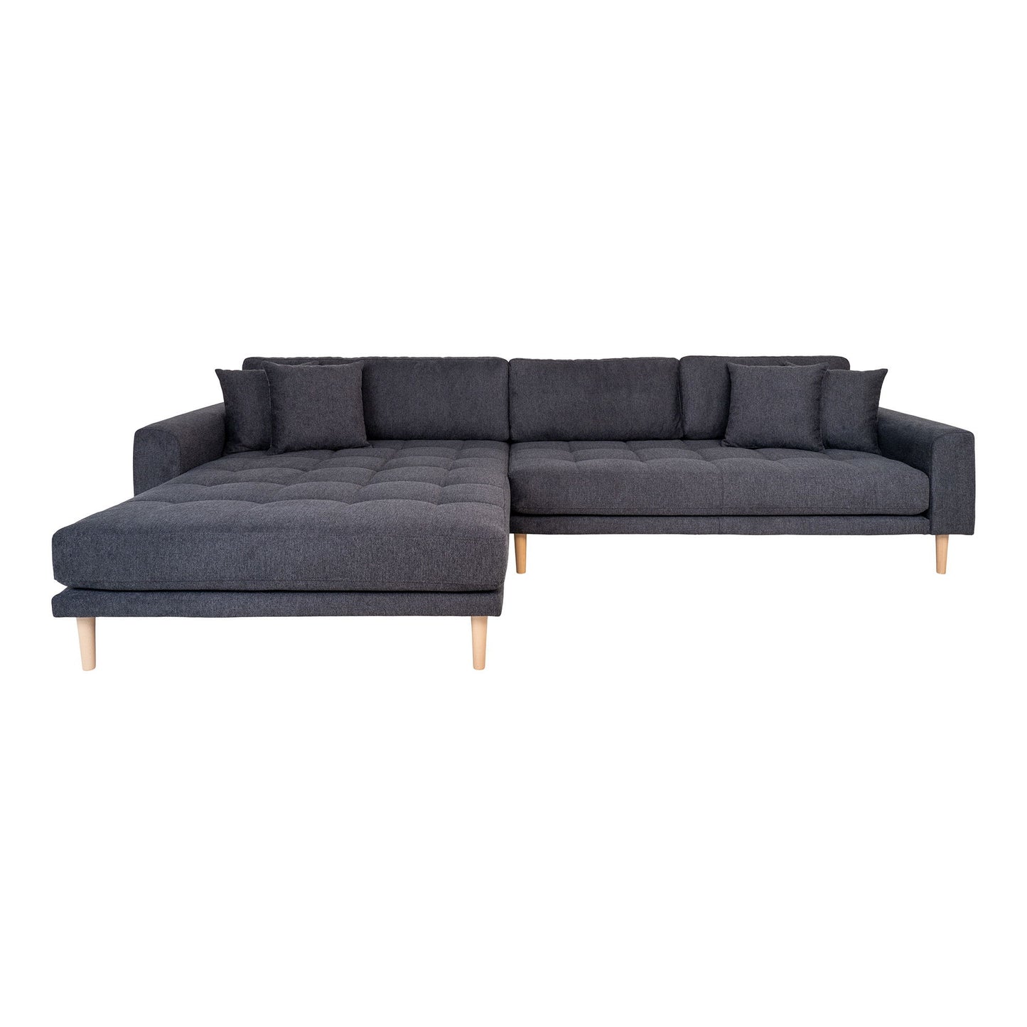 Lido Lounge Sofa Dunkelgrau, links