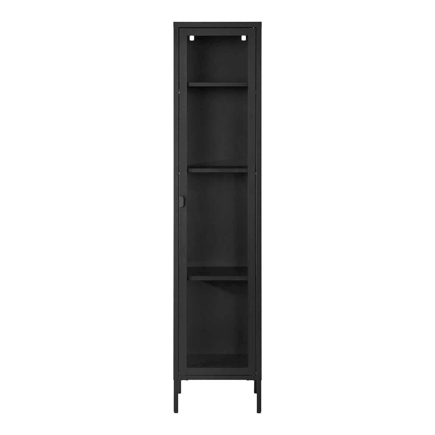 Brisbane Slim Display Schrank Schwarz, 40x180cm