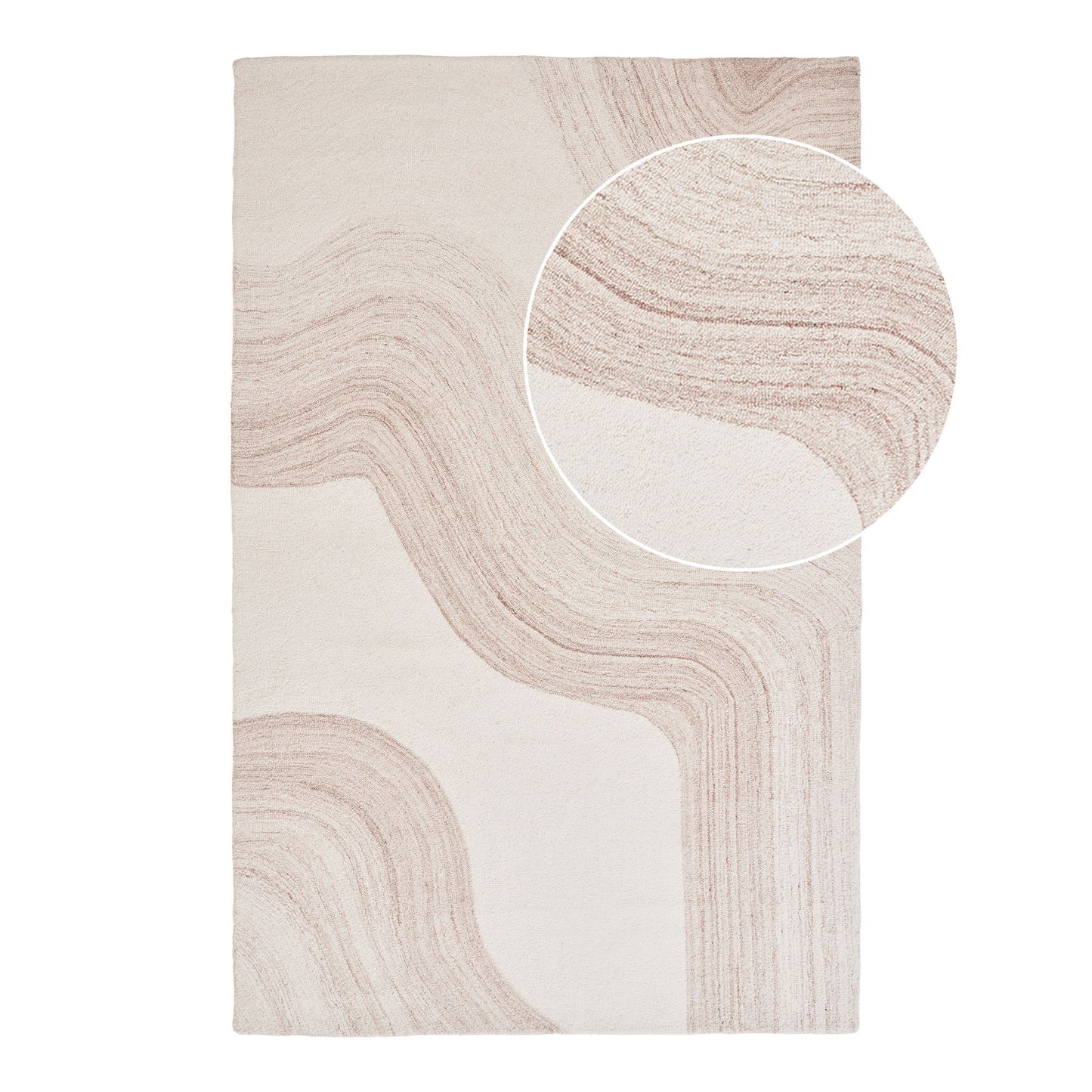 Surat Teppich Hellbraun / Elfenbein, 200x300cm