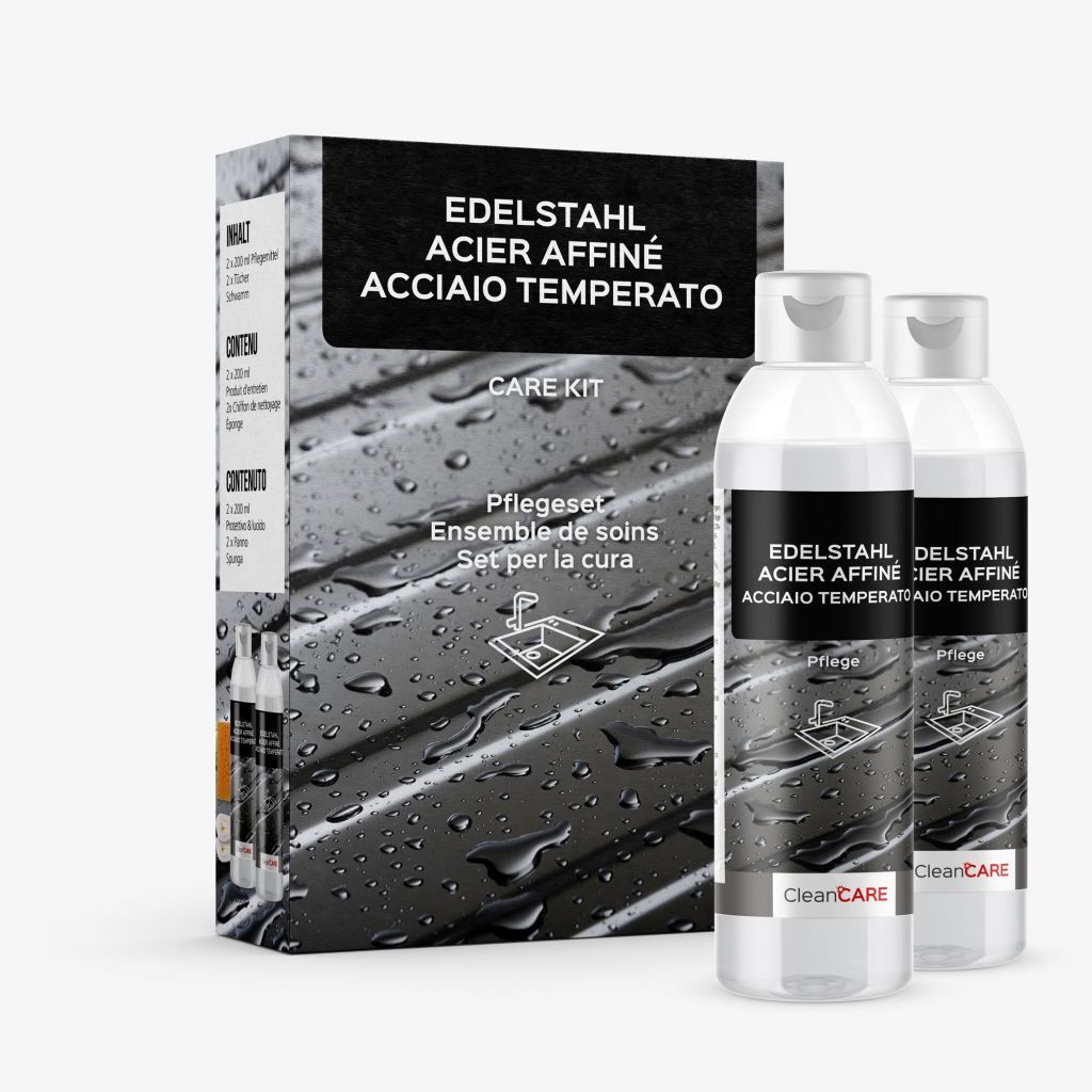 Edelstahl Pflegeset