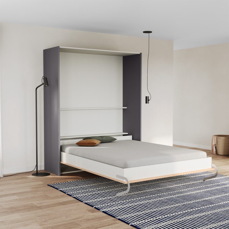 Schrankklappbett Window 160x200cm hoch