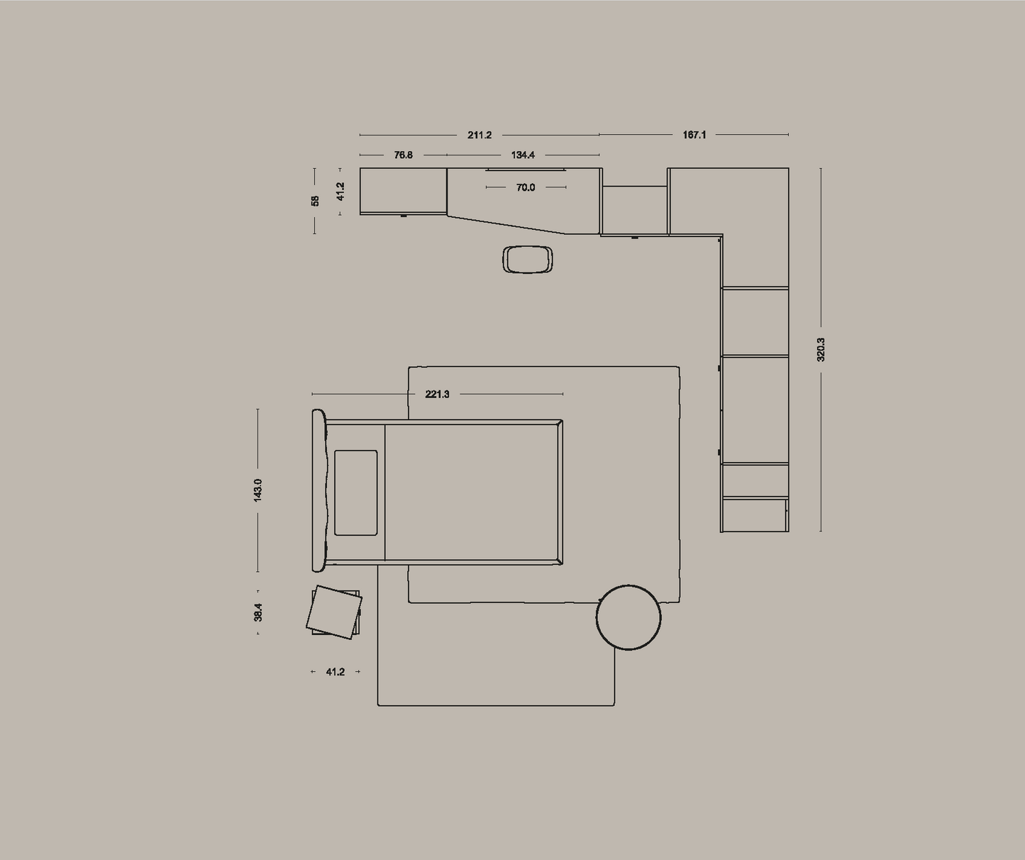Jugendzimmer mit Eckschrank & TV-Modul – clever wohnen mit Stil