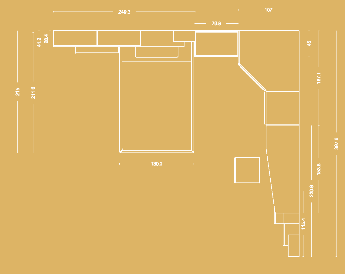 Jugendzimmer mit begehbarem Kleiderschrank & Glastür