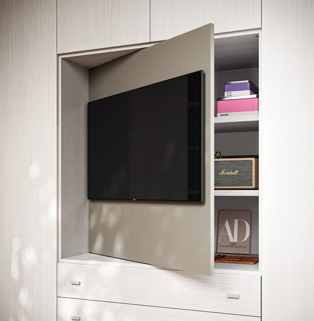 Jugendzimmer mit Eckschrank & TV-Modul – clever wohnen mit Stil