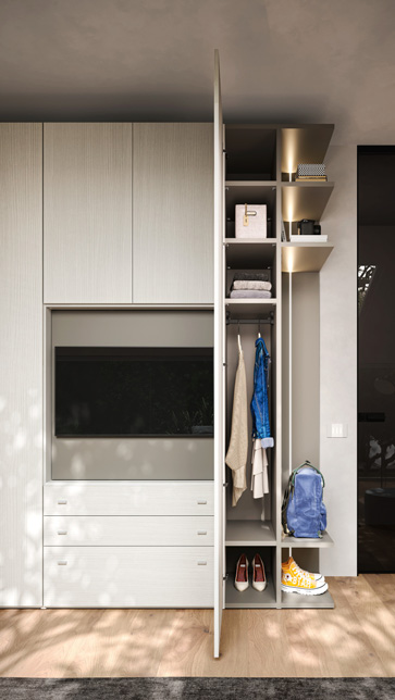 Jugendzimmer mit Eckschrank & TV-Modul – clever wohnen mit Stil