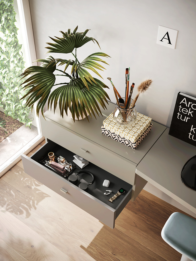 Jugendzimmer mit Eckschrank & TV-Modul – clever wohnen mit Stil