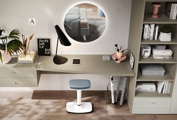 Jugendzimmer mit Eckschrank & TV-Modul – clever wohnen mit Stil