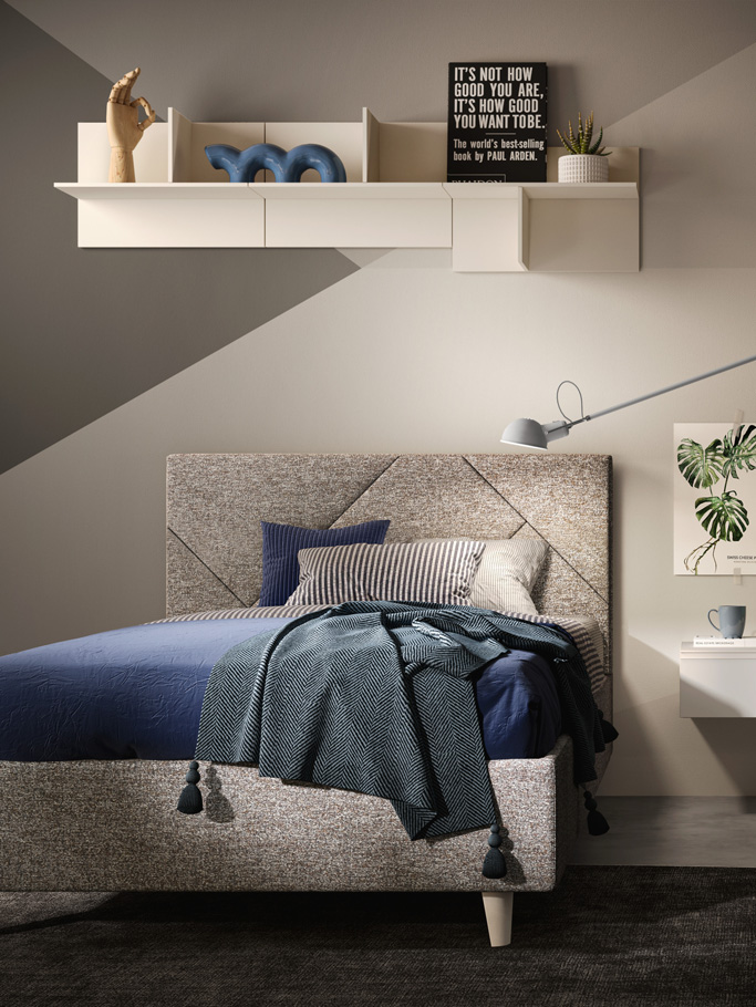 Jugendzimmer mit Kleiderschrank & Regal