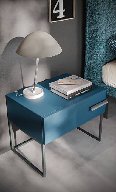 Jugendzimmer mit Brückenschrank mit Bett & Arbeitsplatz