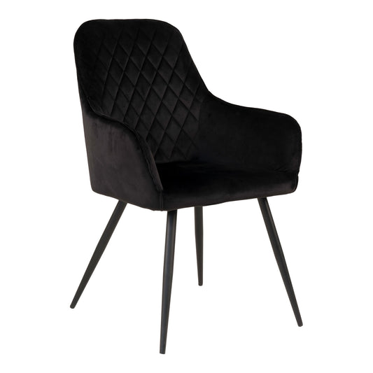 Harbo Dining Chair  Schwarz samt