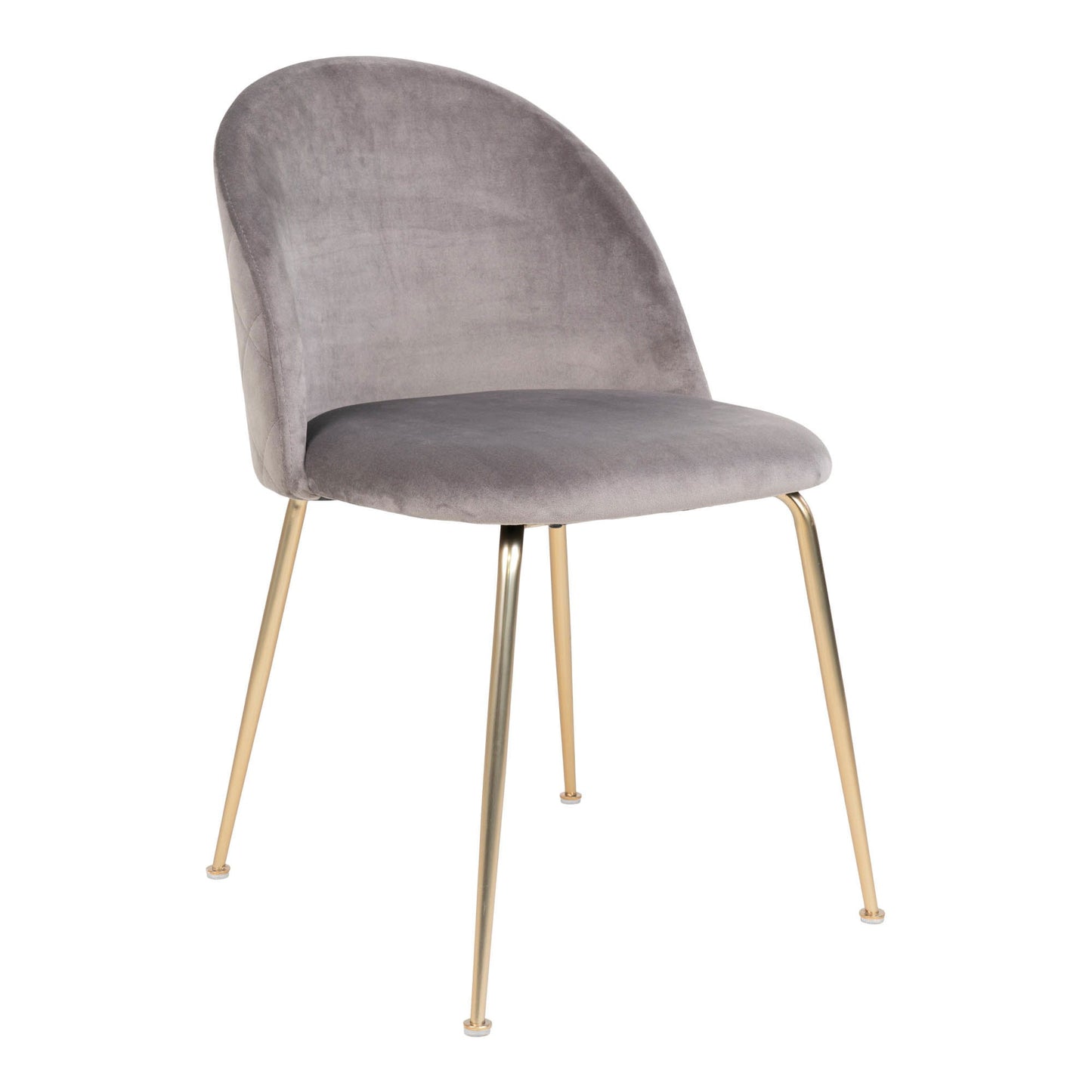 Geneve Dining Chair  Grau, messing