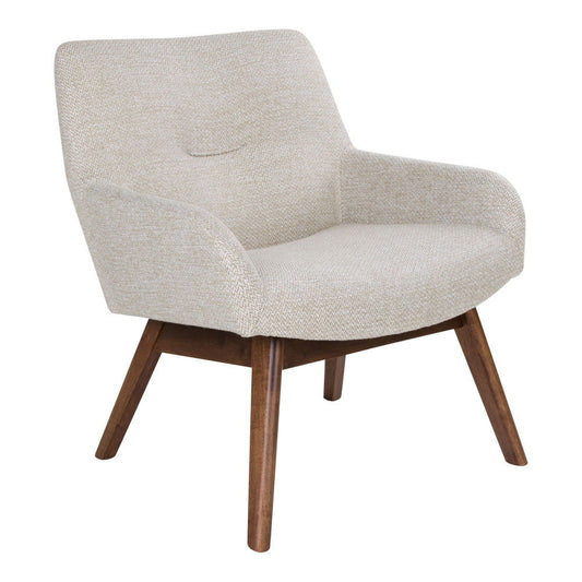 London Lounge Chair  Sand, noce