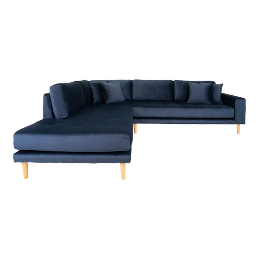 Lido Corner Sofa mit offenem Ende  Dunkelblau, links