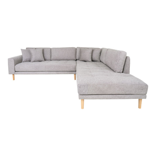 Lido Corner Sofa Open End  Hellgrau, Ecke rechts