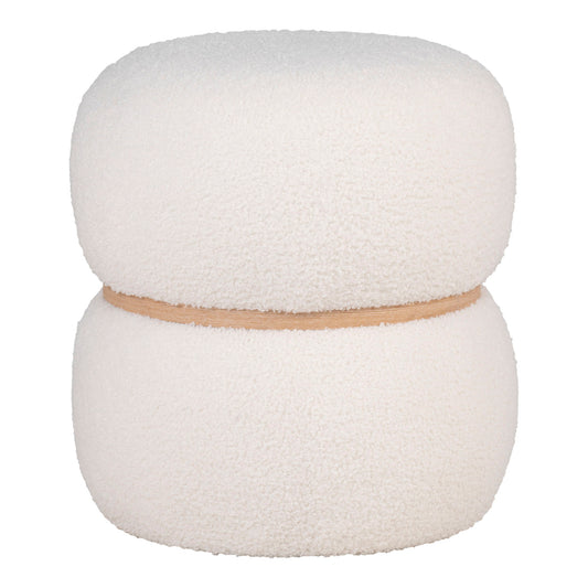 Milford Pouf  Weiss