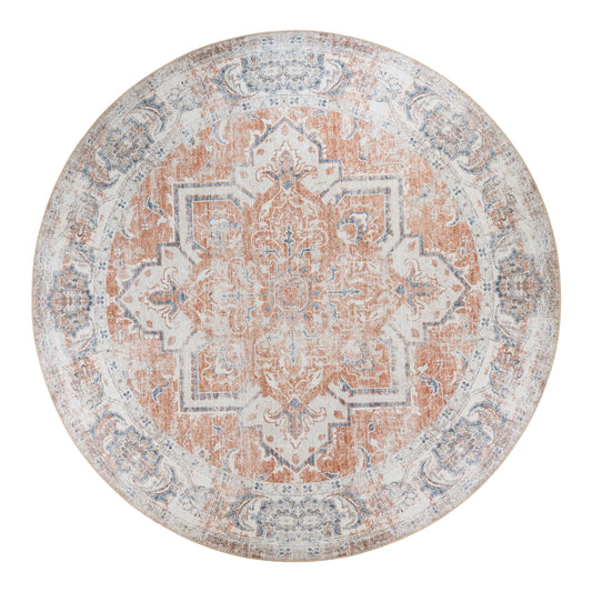 Havanna Teppich  Blau / Orange