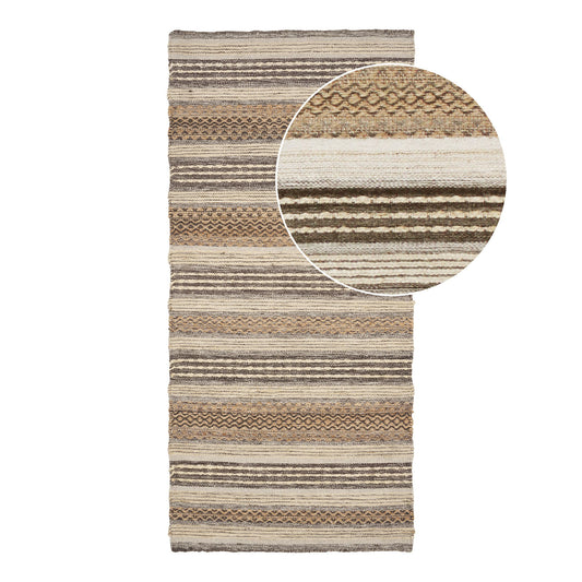 Morena Hallway Runner  Natur / Grau, 80x180cm