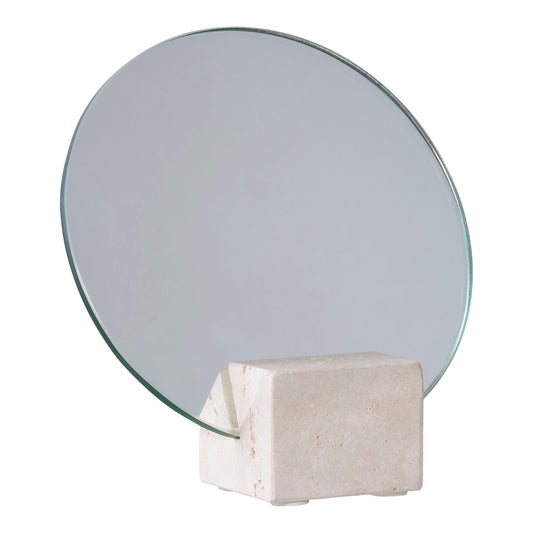 Tischspiegel  Beige, Ø18cm
