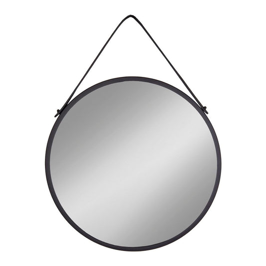 Trapani Spiegel  Schwarz, Ø60cm