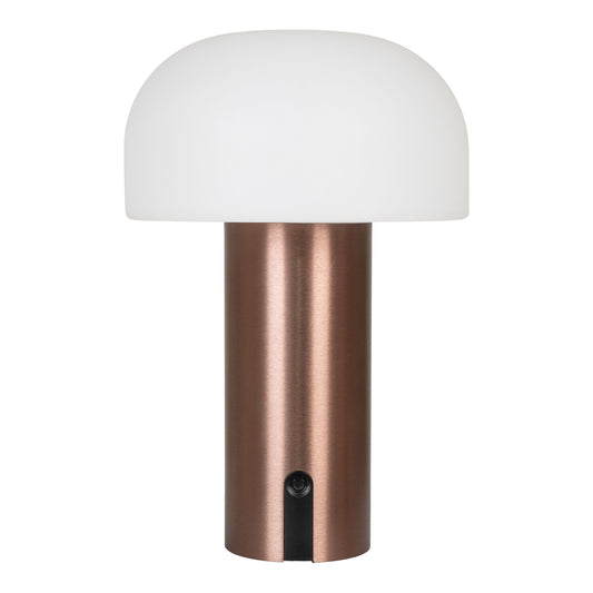 Soham LED Lampe  Weiss/Kupfer