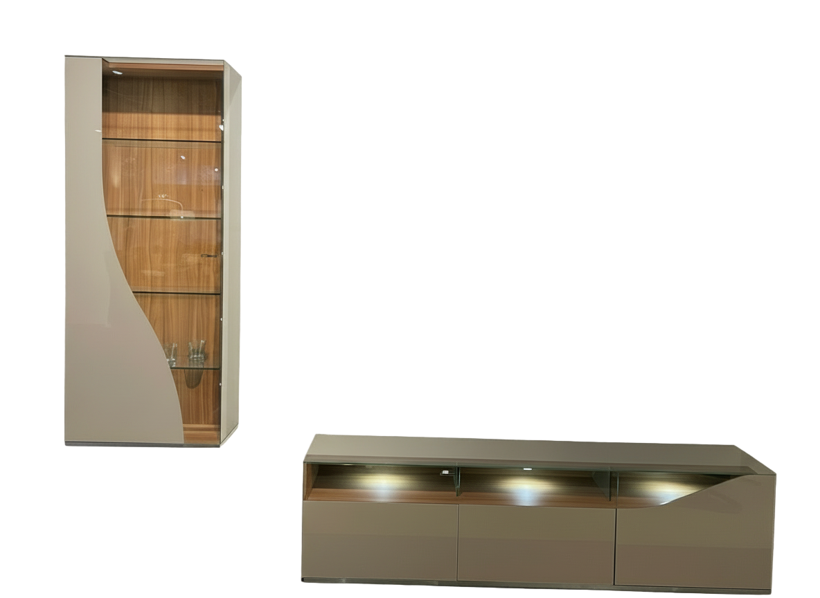 Wohnwand Leonardo Curve