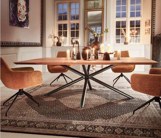 System-Esstisch Wildeiche Massiv – Design trifft Natur