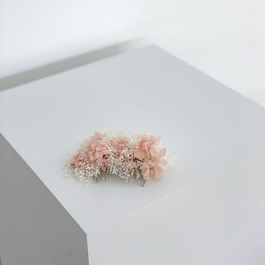 Haarkamm Trockenblumen rosa | Outlet