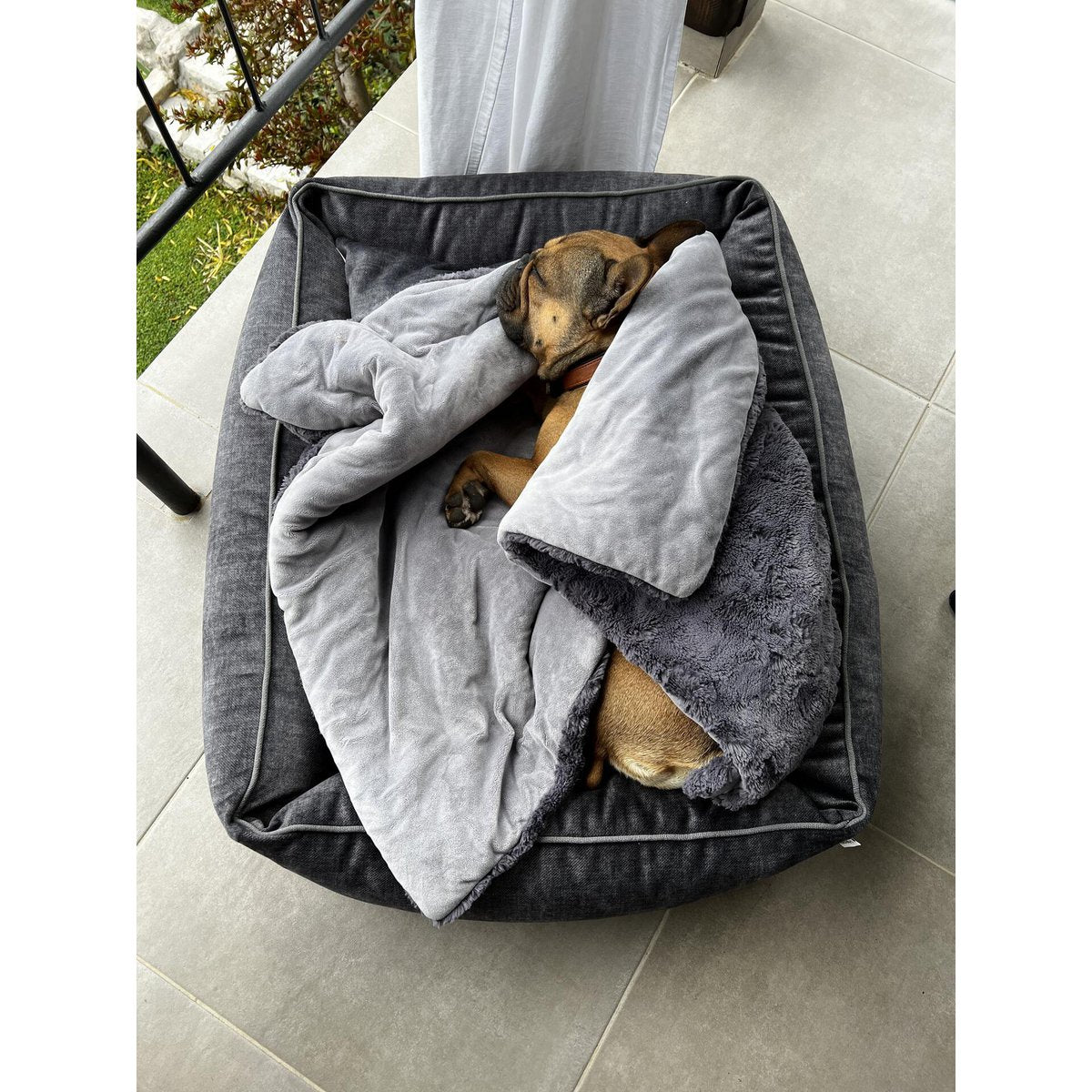 CLASSIC Hundebett - GLAM GRAPHITE